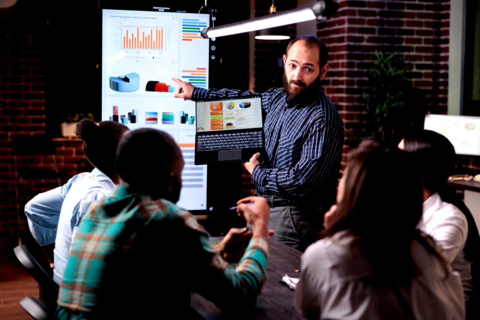 Studenten lernen deutsche Bankbegriffe